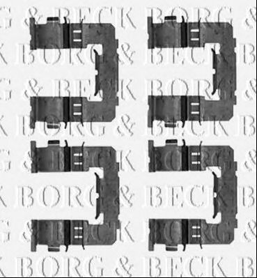 BORG & BECK bbk1389 -  Комплектующие, колодки дискового тормоза